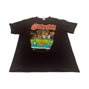 Vtg Scooby Doo Shirt Adults Large Graphic T Mystery Machine Hippie Cartoon‎